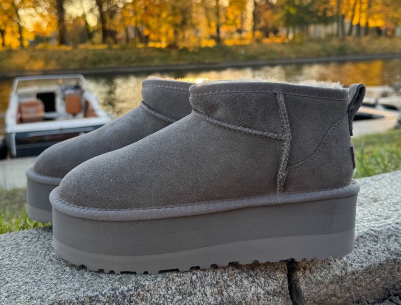 UGG Ultra Mini Platform Grey