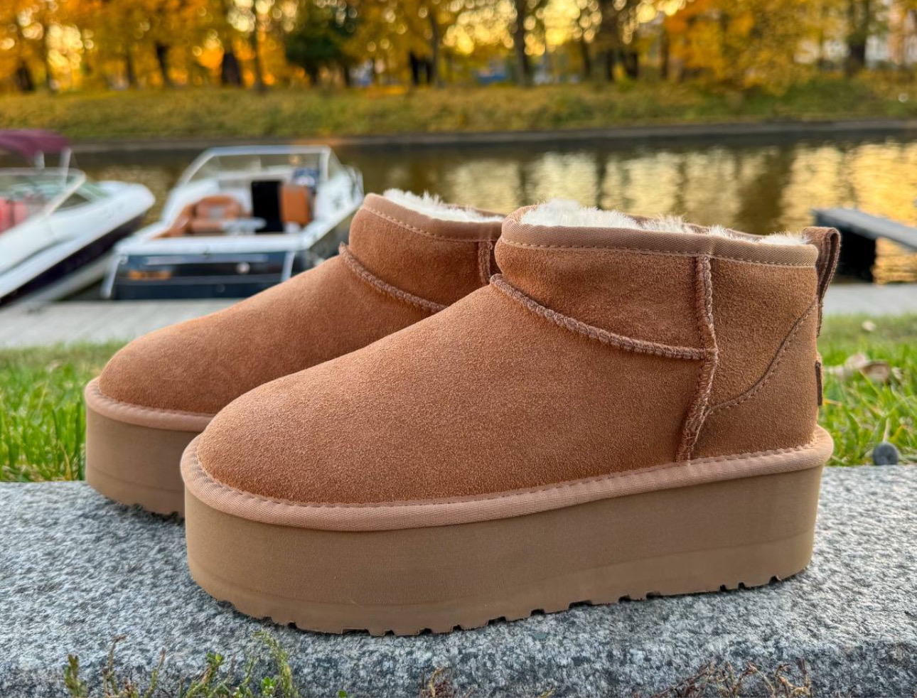 UGG Ultra Mini Platform Chestnut 