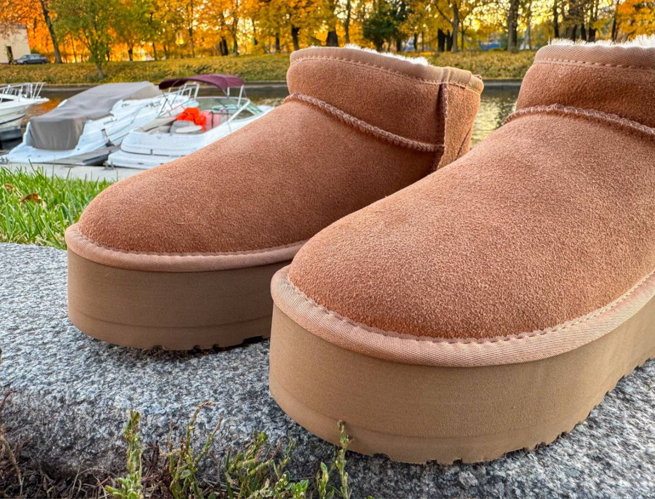 UGG Ultra Mini Platform Chestnut 